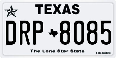 TX license plate DRP8085