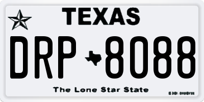 TX license plate DRP8088