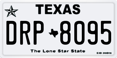 TX license plate DRP8095