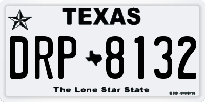 TX license plate DRP8132