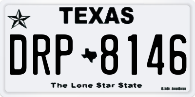 TX license plate DRP8146