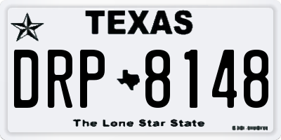 TX license plate DRP8148