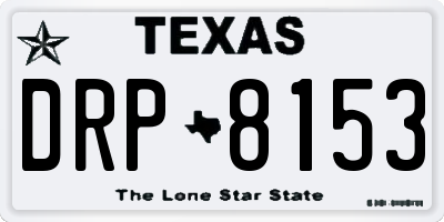 TX license plate DRP8153
