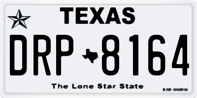 TX license plate DRP8164