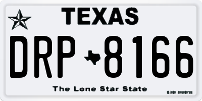 TX license plate DRP8166