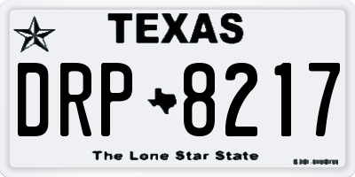 TX license plate DRP8217