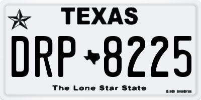 TX license plate DRP8225