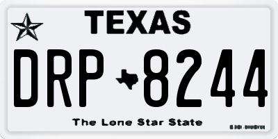 TX license plate DRP8244
