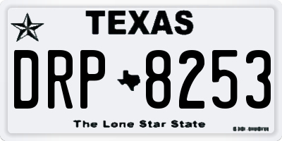 TX license plate DRP8253
