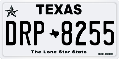 TX license plate DRP8255
