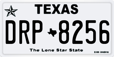 TX license plate DRP8256