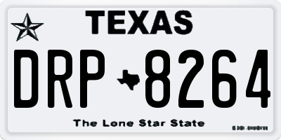 TX license plate DRP8264