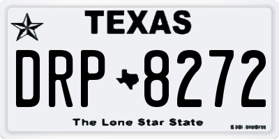 TX license plate DRP8272