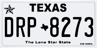 TX license plate DRP8273