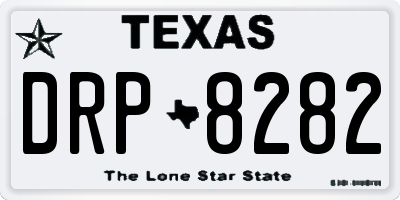 TX license plate DRP8282