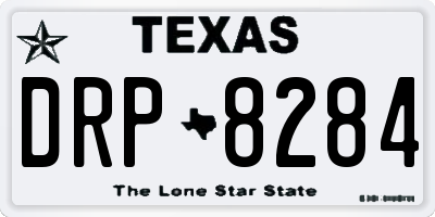 TX license plate DRP8284