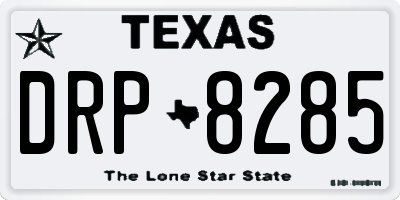 TX license plate DRP8285