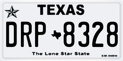 TX license plate DRP8328