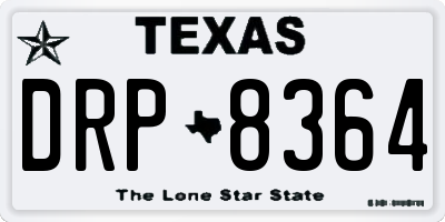 TX license plate DRP8364