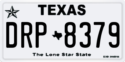 TX license plate DRP8379