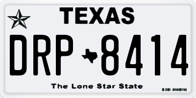 TX license plate DRP8414