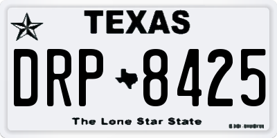 TX license plate DRP8425