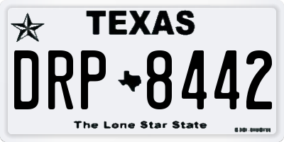 TX license plate DRP8442