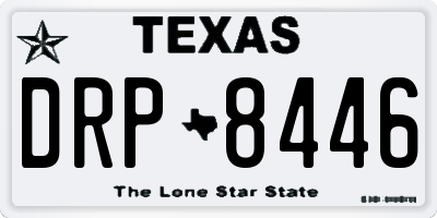 TX license plate DRP8446