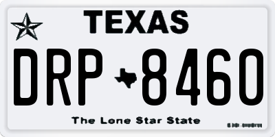 TX license plate DRP8460