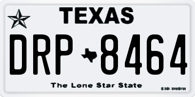 TX license plate DRP8464
