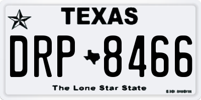 TX license plate DRP8466