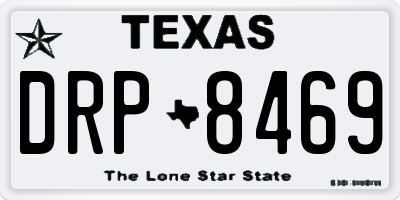 TX license plate DRP8469