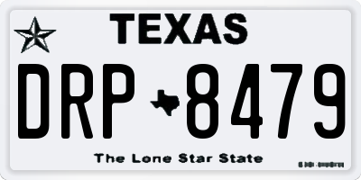 TX license plate DRP8479