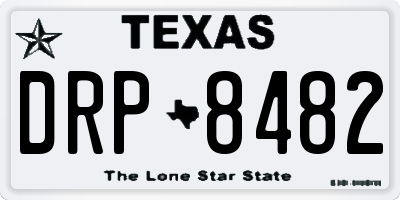TX license plate DRP8482