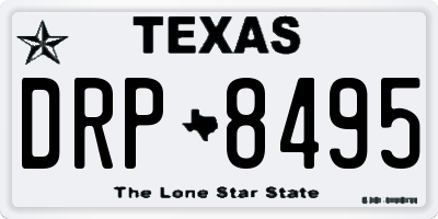 TX license plate DRP8495