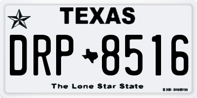 TX license plate DRP8516