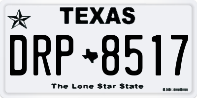 TX license plate DRP8517