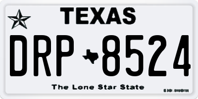 TX license plate DRP8524