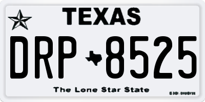 TX license plate DRP8525