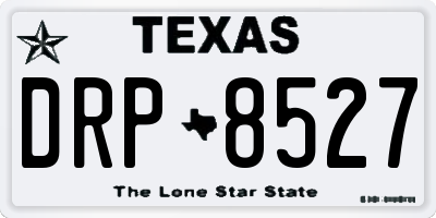 TX license plate DRP8527