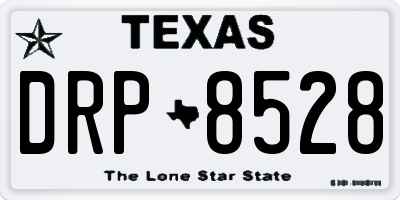 TX license plate DRP8528