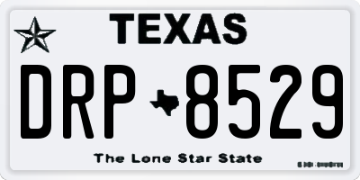 TX license plate DRP8529