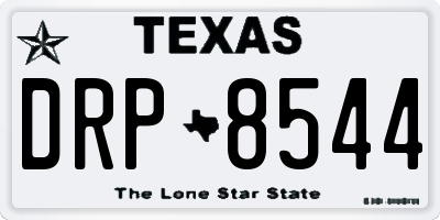 TX license plate DRP8544