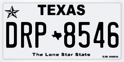 TX license plate DRP8546