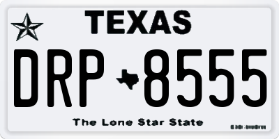 TX license plate DRP8555