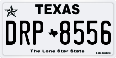 TX license plate DRP8556