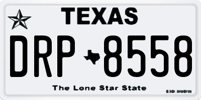 TX license plate DRP8558