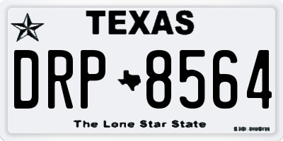 TX license plate DRP8564