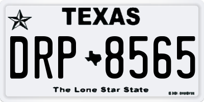 TX license plate DRP8565