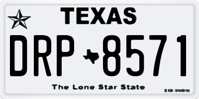 TX license plate DRP8571